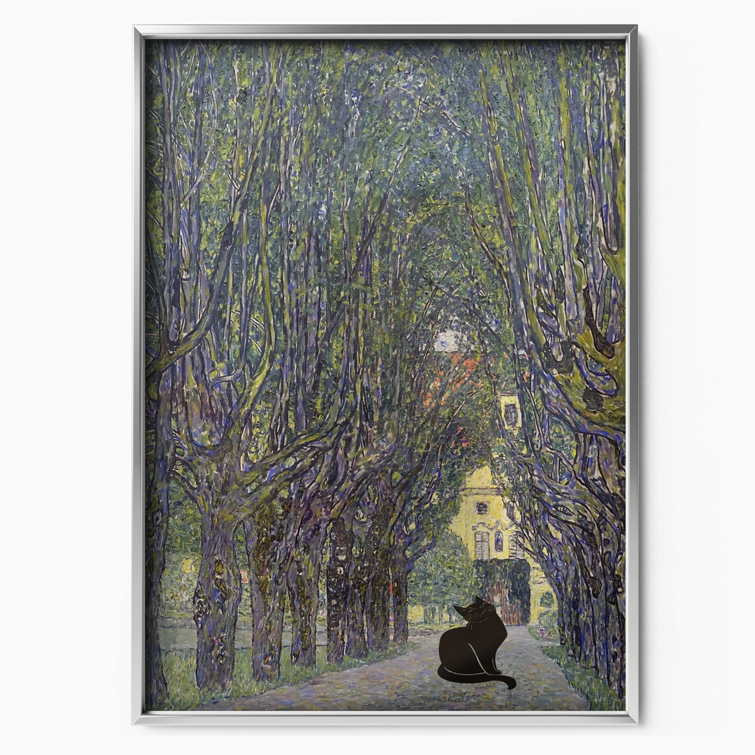 Black Cat X Klimt The Avenue In The Park