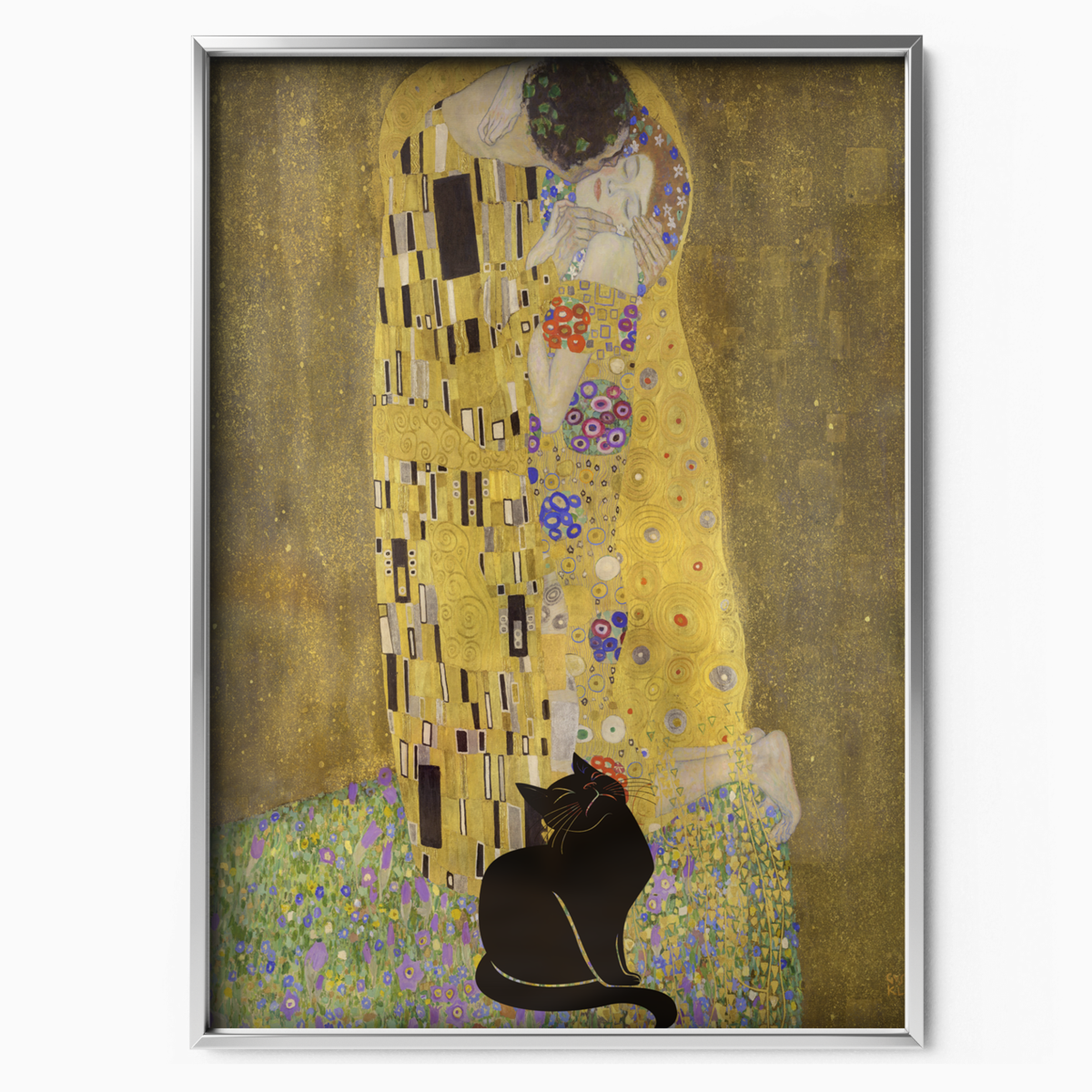 Black Cat X Klimt The Kiss