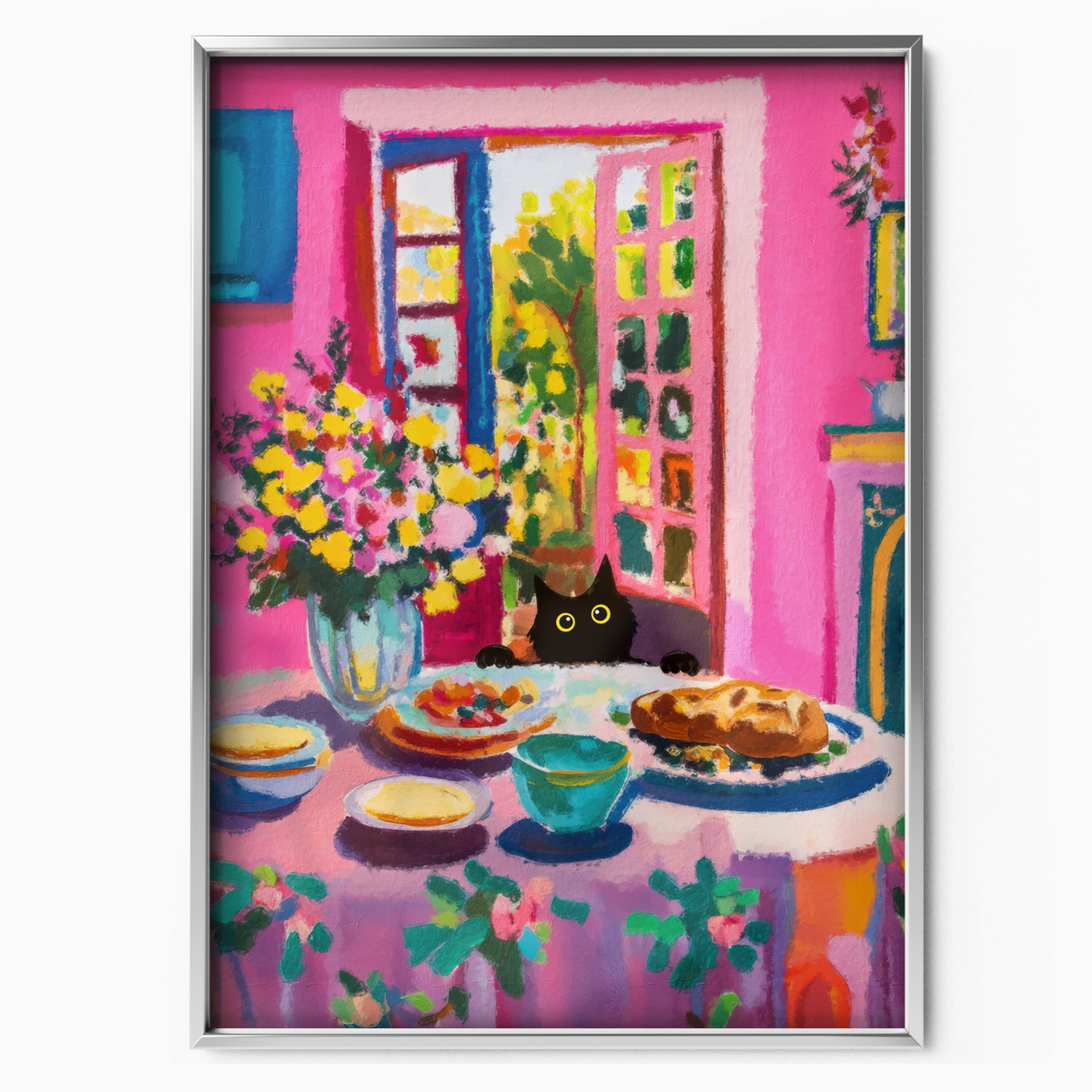 Cat Matisse Breakfast