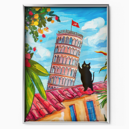 Cat In Pise Italy