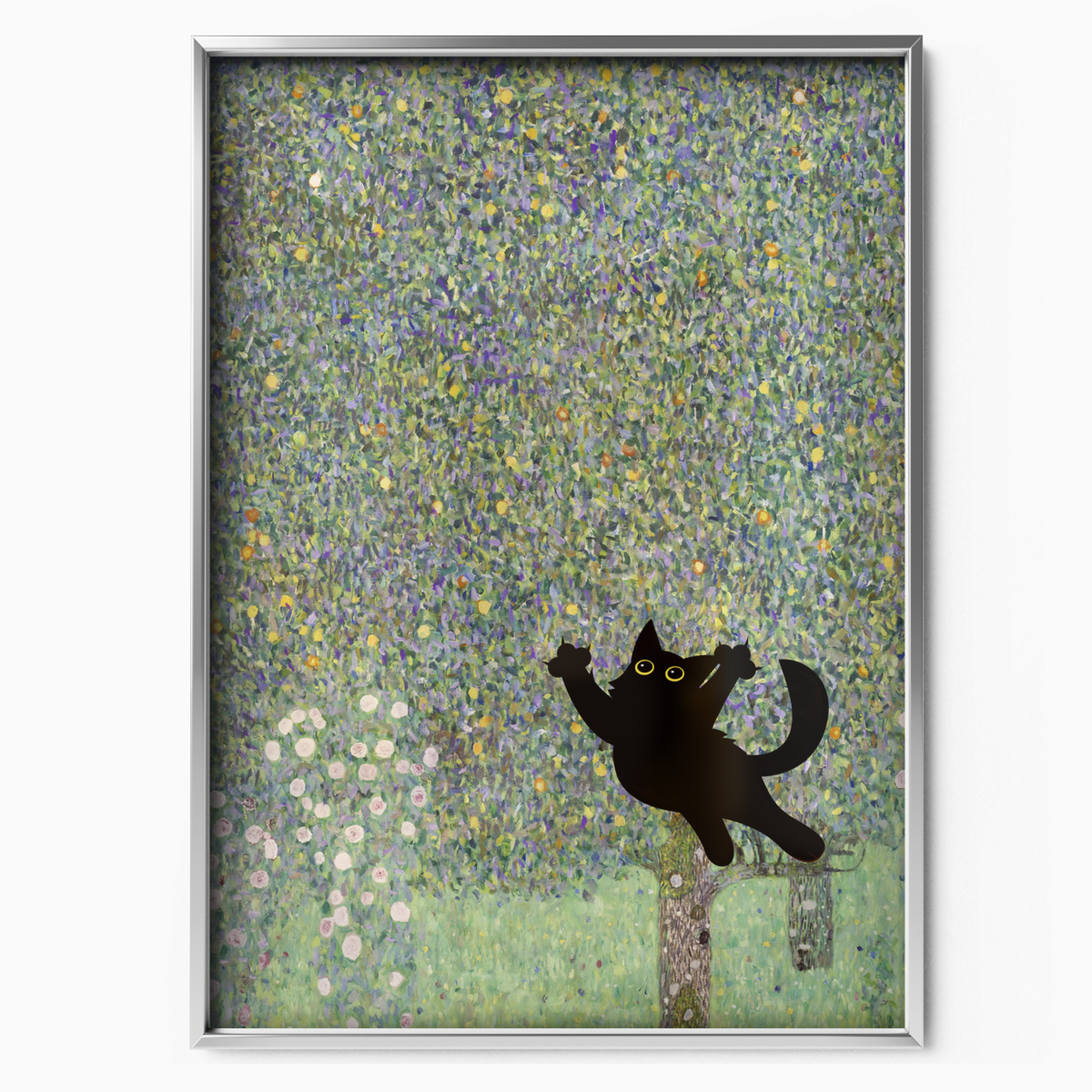 Cat Jump X Klimt Apple Tree I