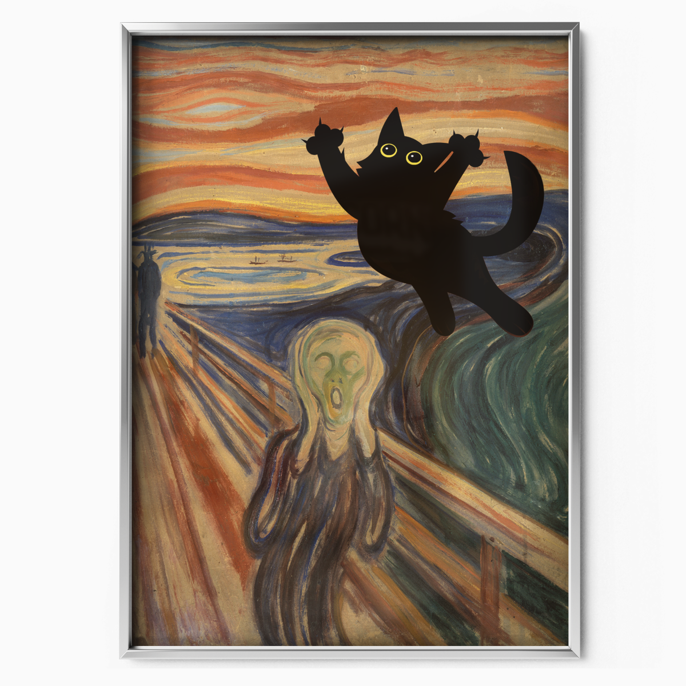 Cat Jump X Van Gogh The Scream