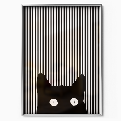 Cat Line B W 1 2