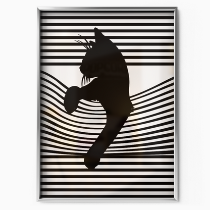 Cat Line B W 2 2