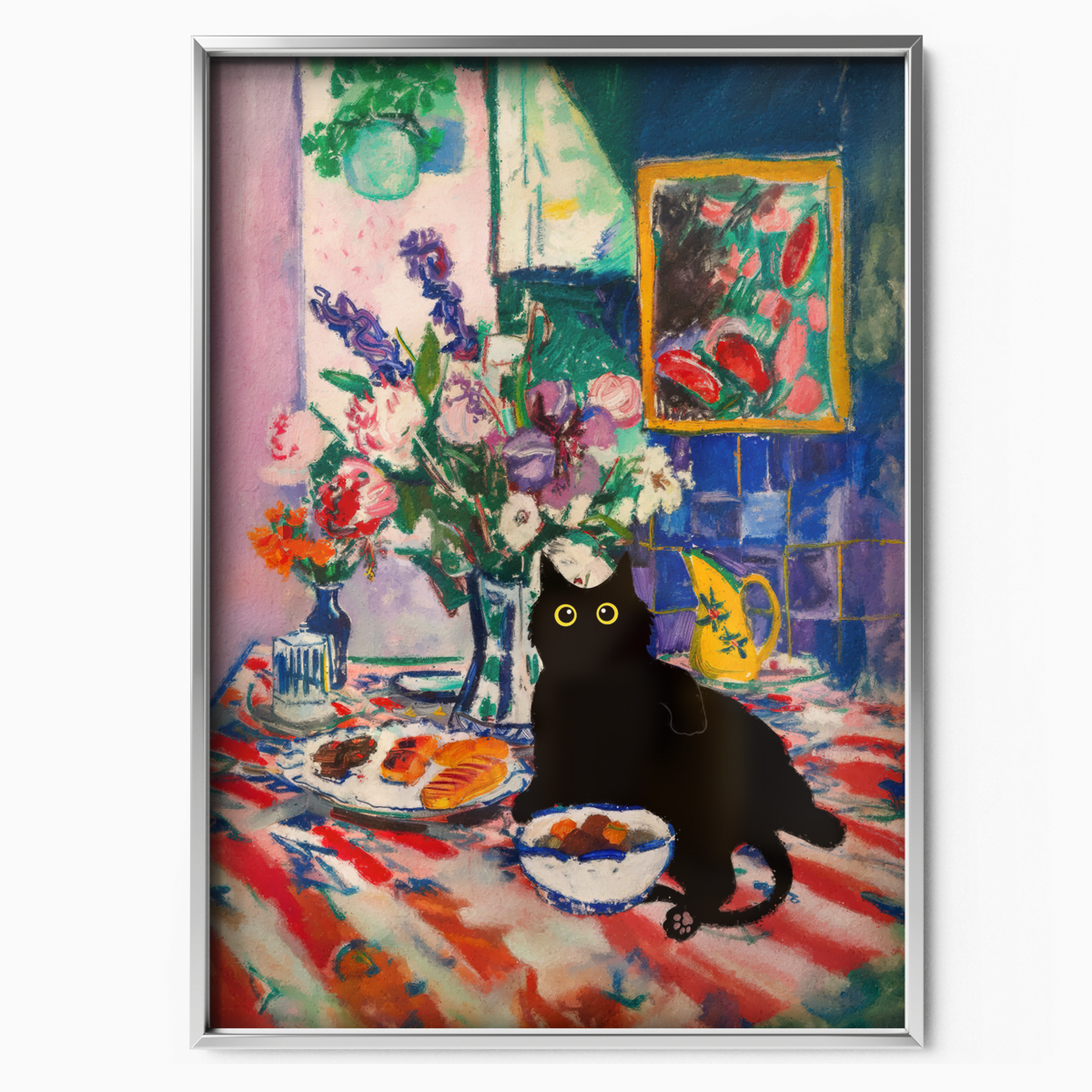 Cat Matisse Blue Interior
