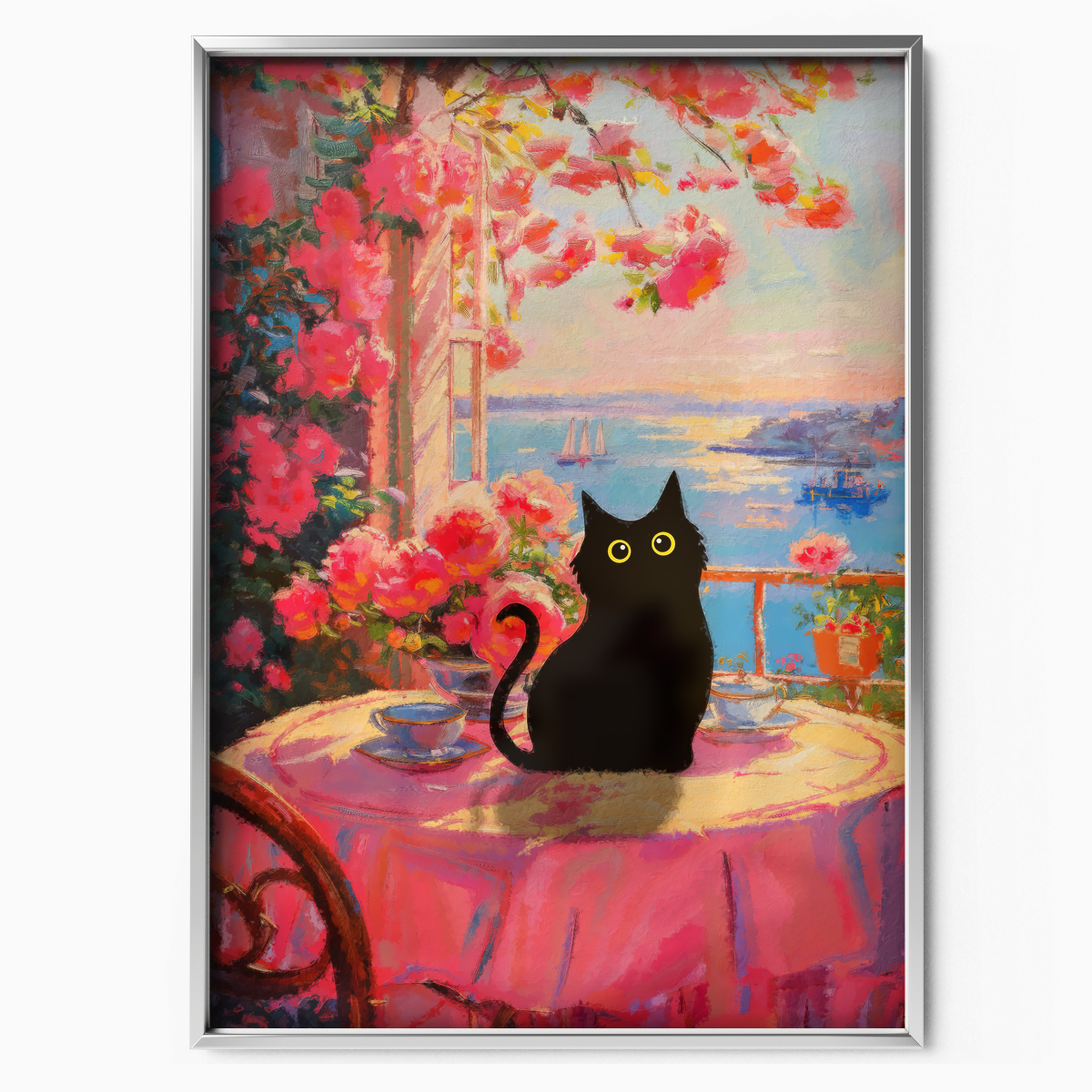 Cat On A Terrace
