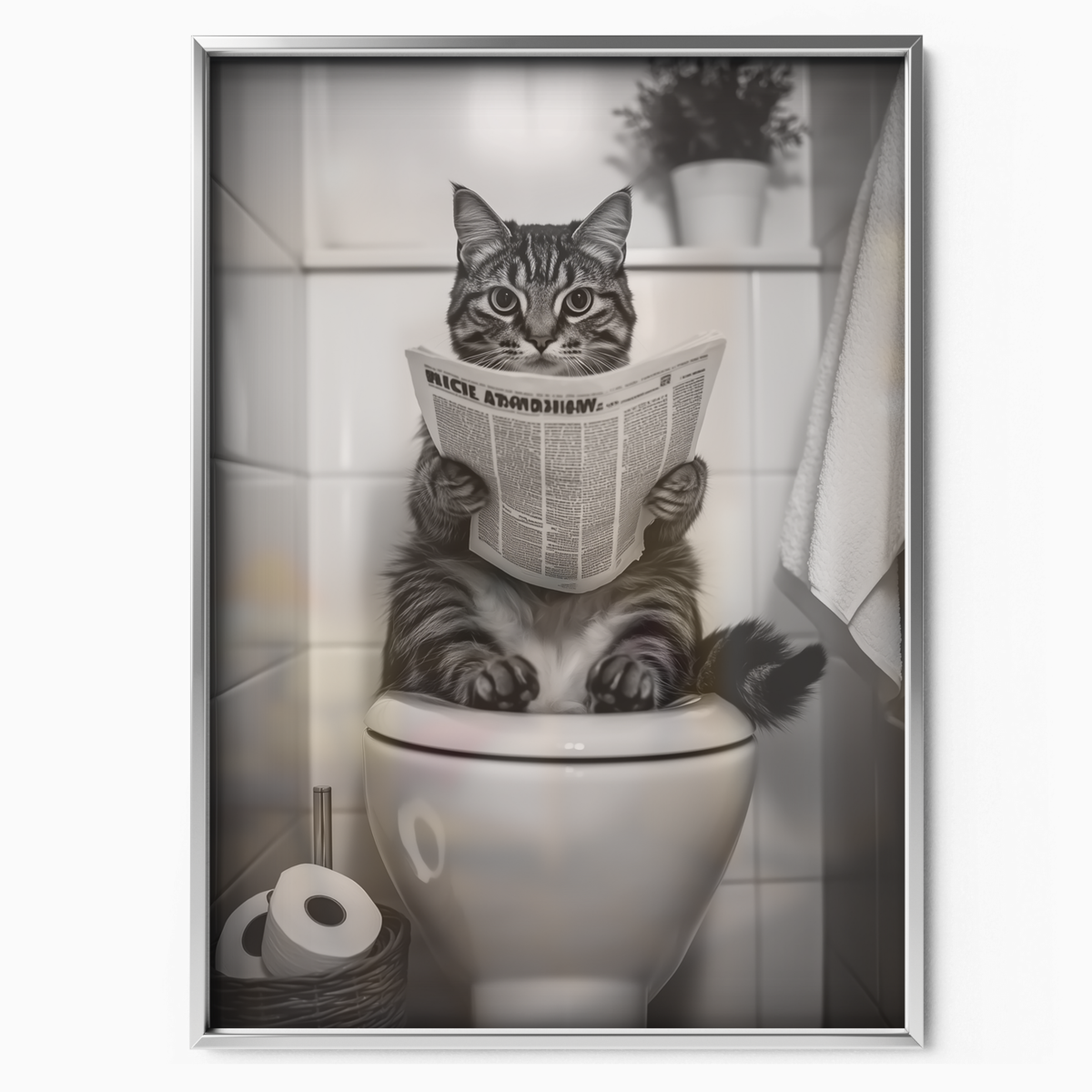Cozy Cat Toilet Reader