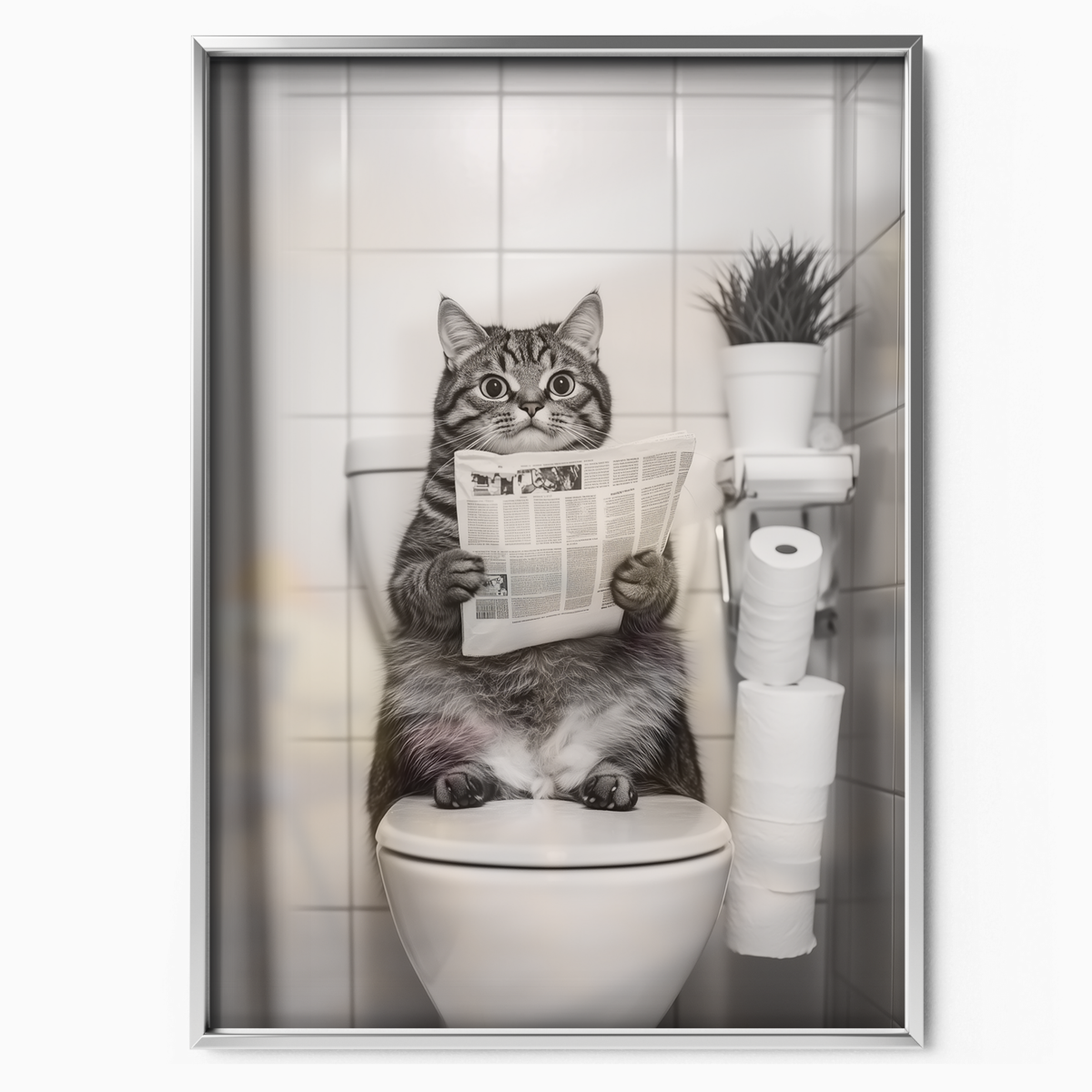 Cozy Cat Toilet Time