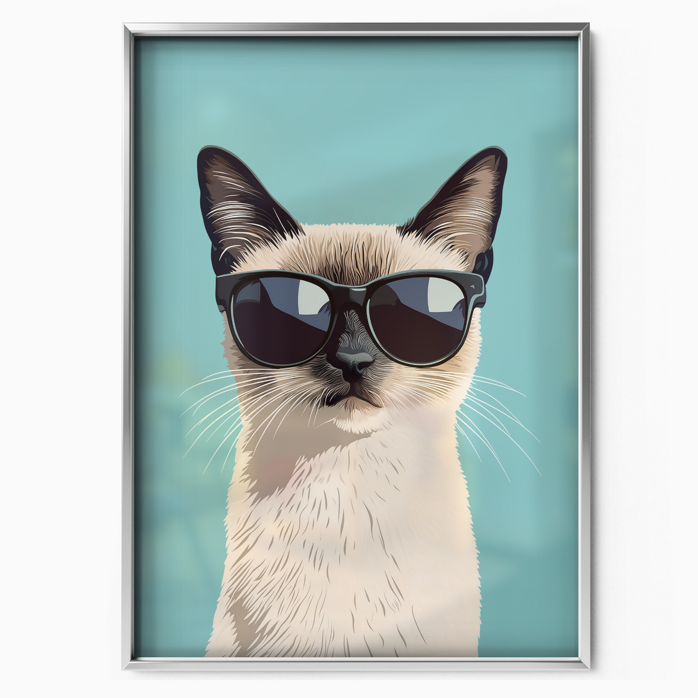 Groovy Cat Cyan