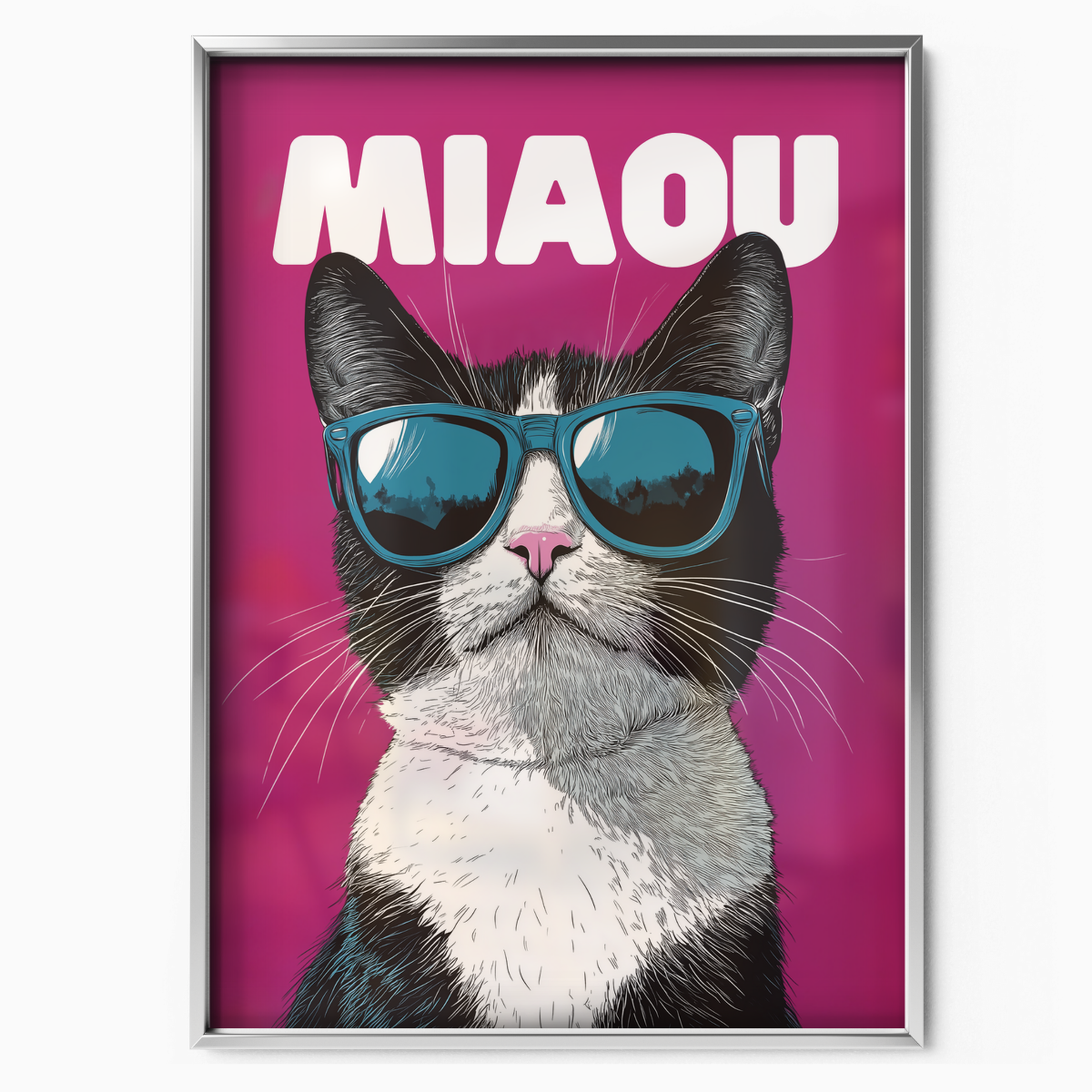 Groovy Cat Magenta Miaou