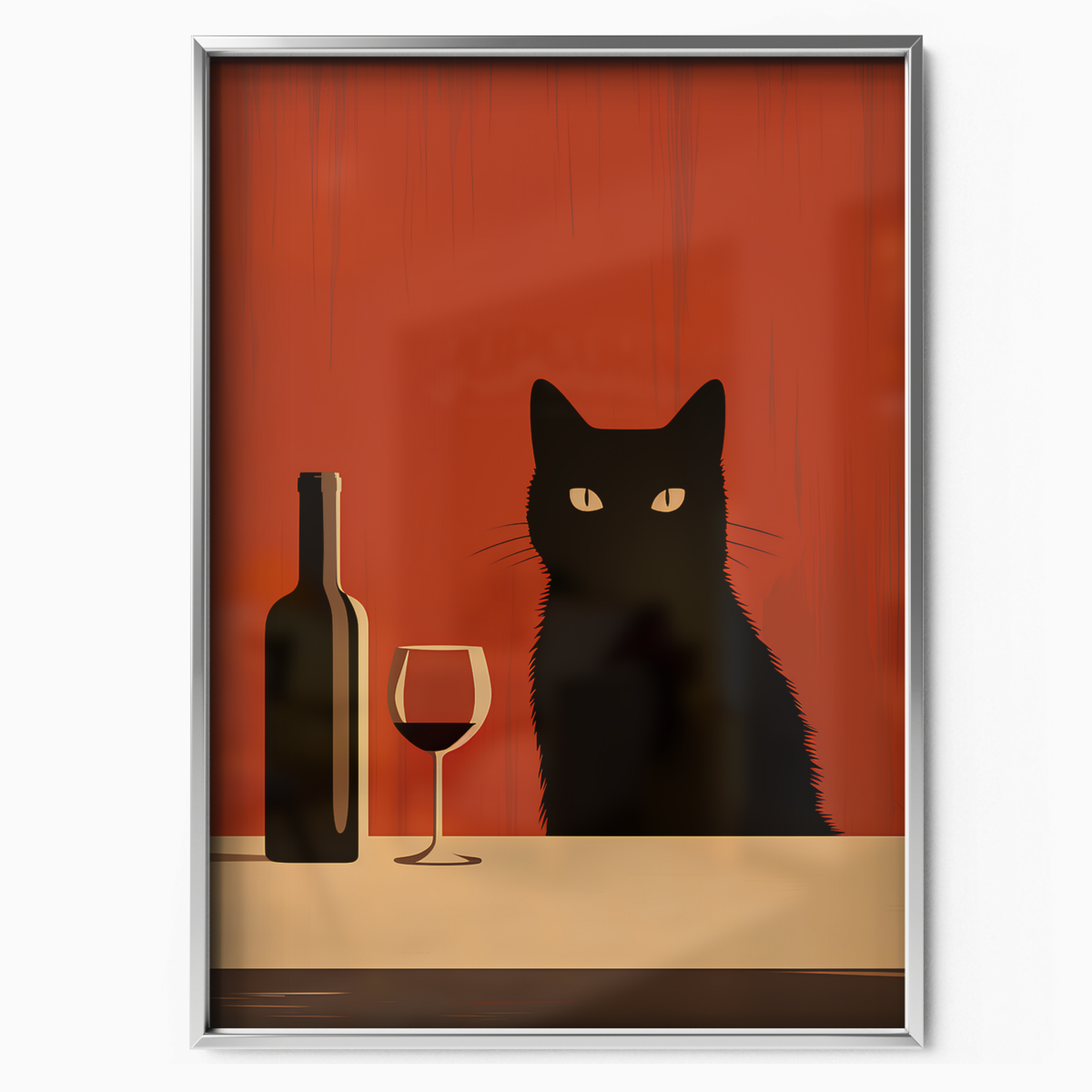 Minimalist Wine Cat
