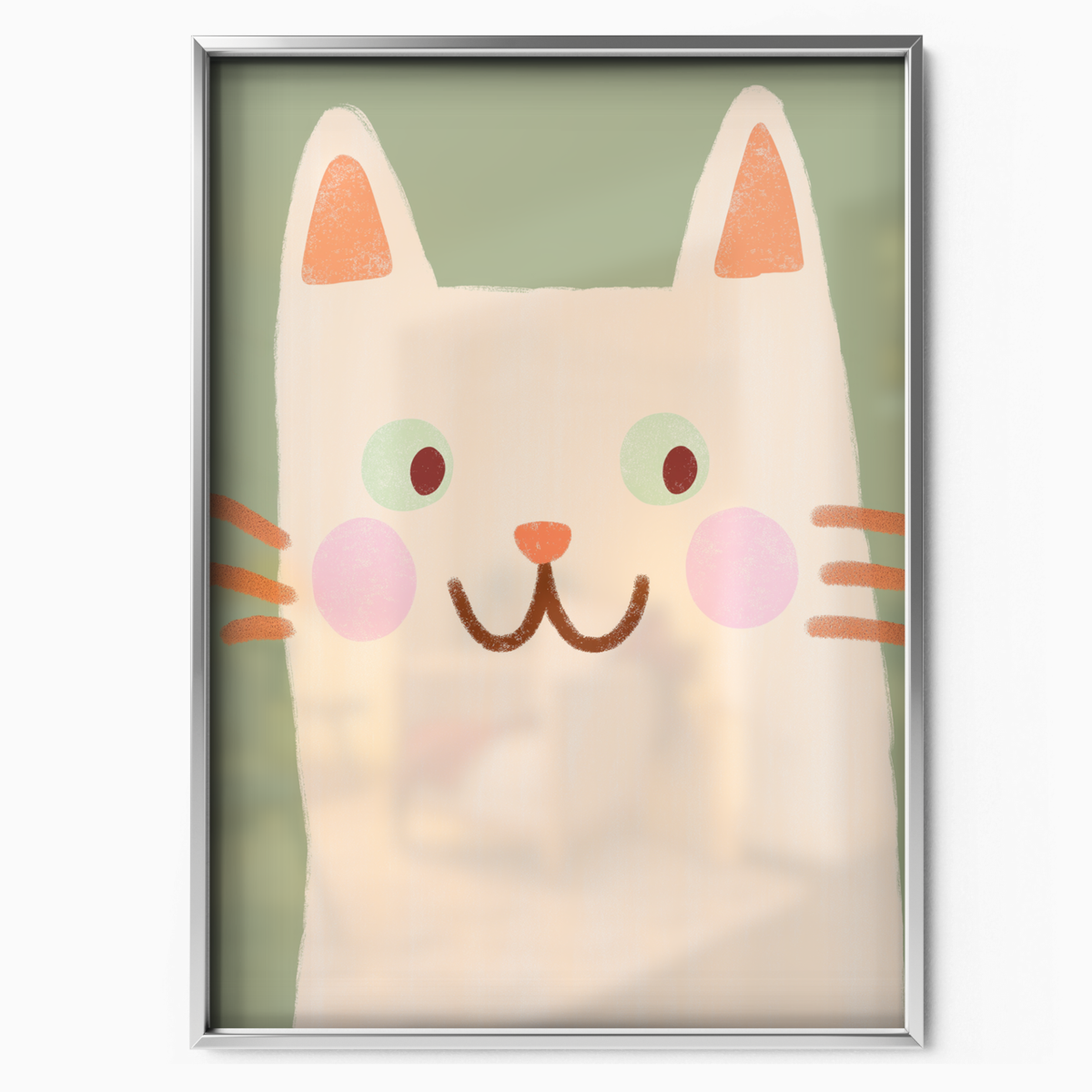 Pop Cat Pastel Face