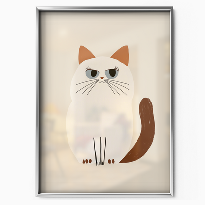 Pop Cat Round Face