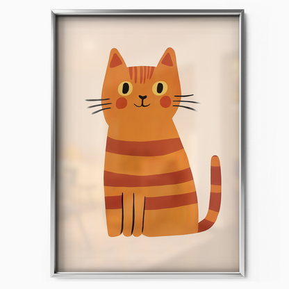 Pop Cat Striped Ginger