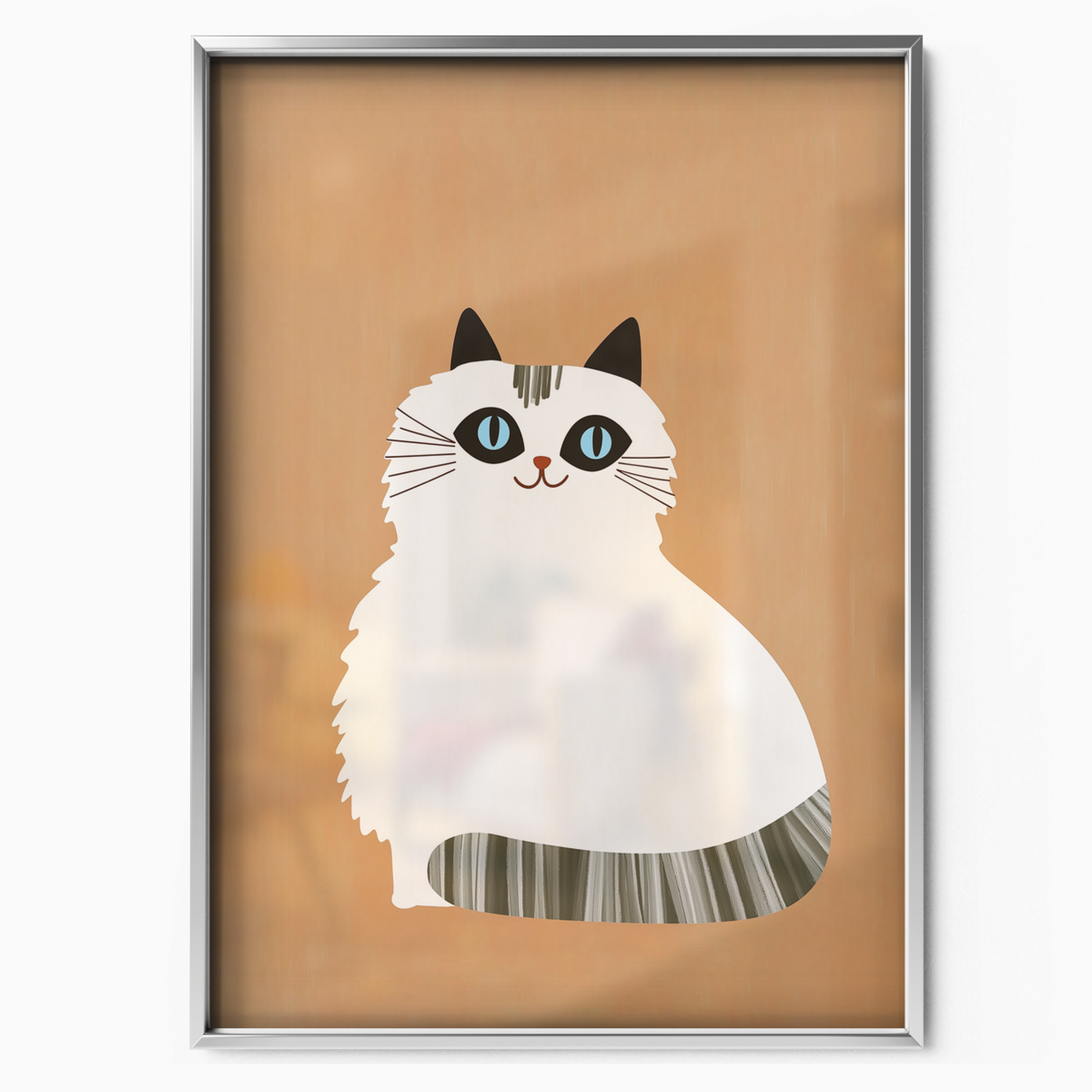 Pop Cat White Bow