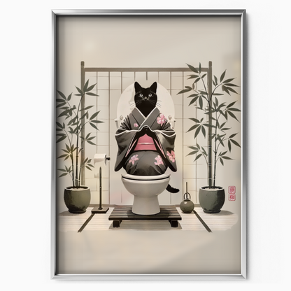 Zen Cat Bamboo Spirit