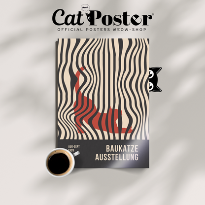 Bauhaus Cat Optical Illusion