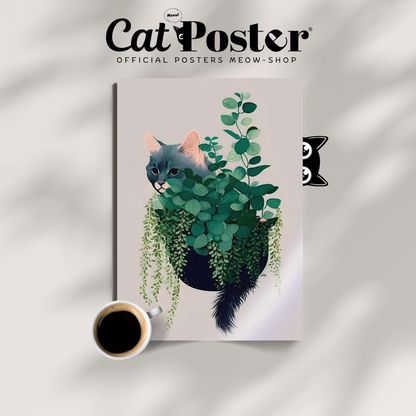 Cat In Greenery