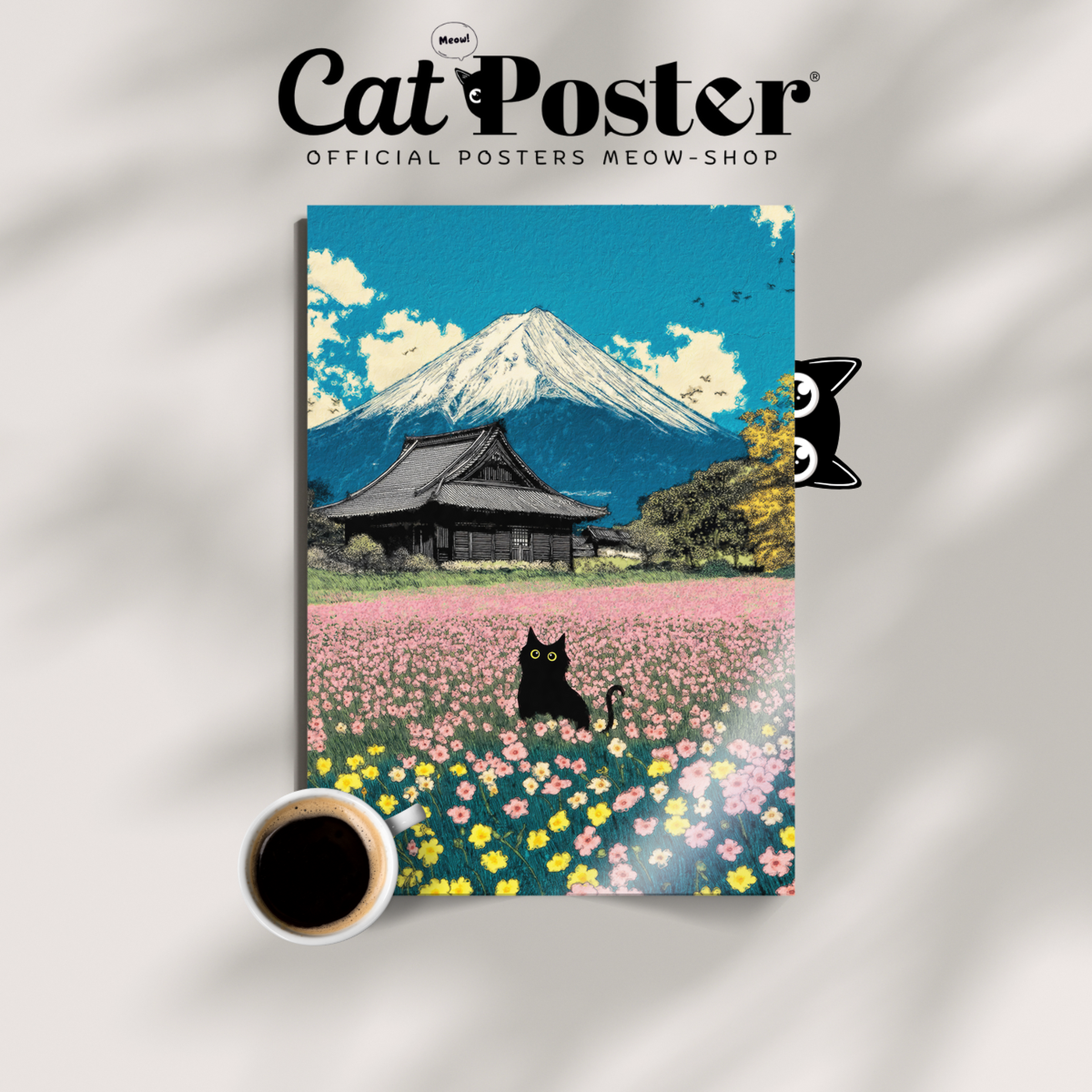 Cat In Mont Fuji