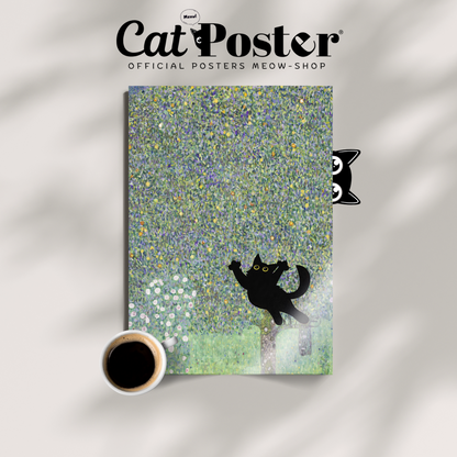Cat Jump X Klimt Apple Tree I