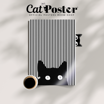 Cat Line B W 1 2