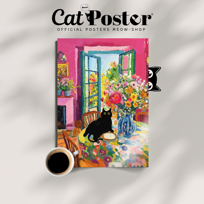Cat Matisse Window