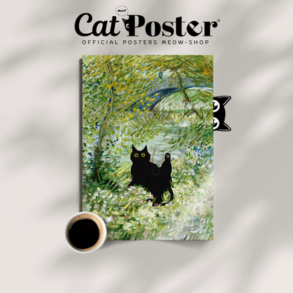 Cat Monet Spring