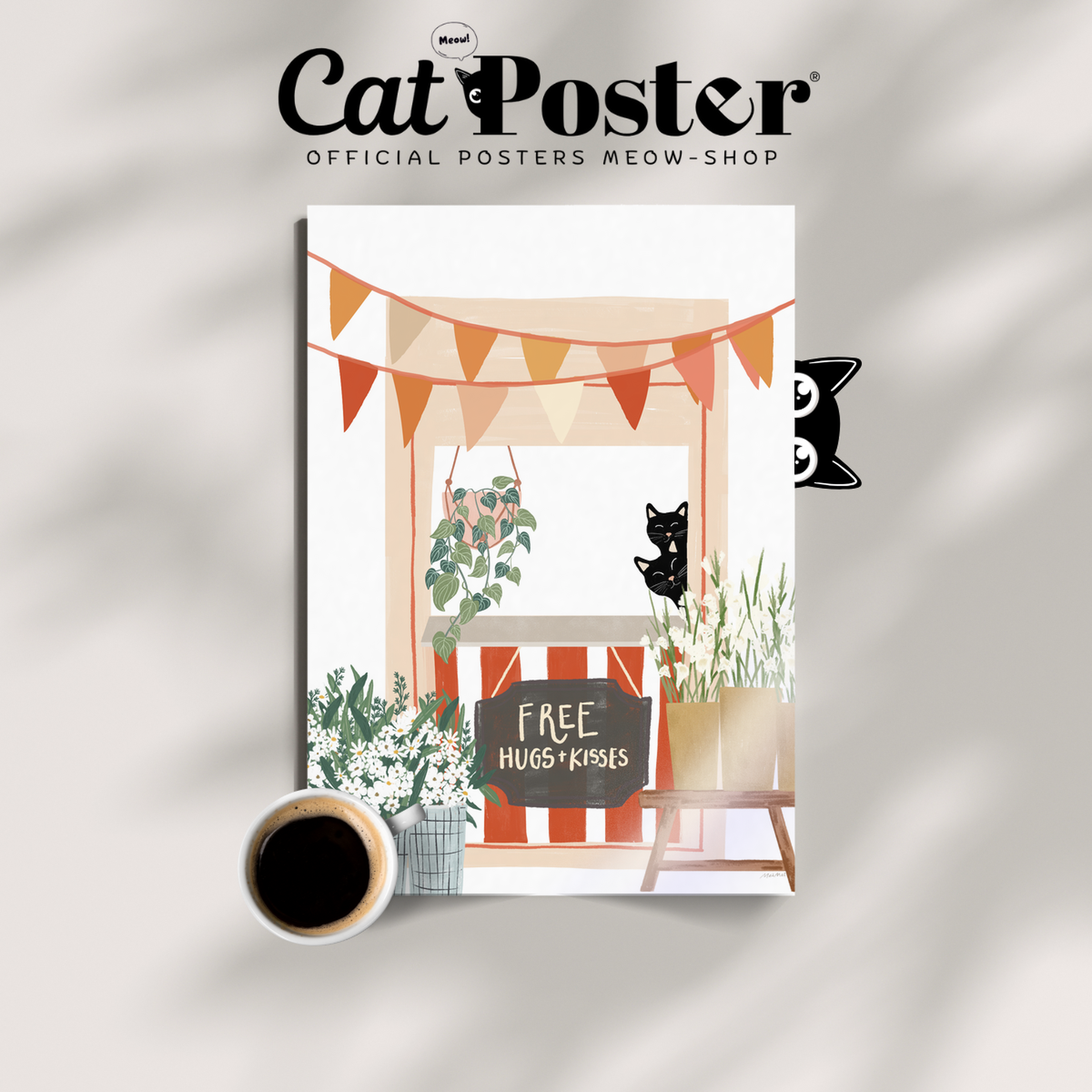 Cat Stand Hugs