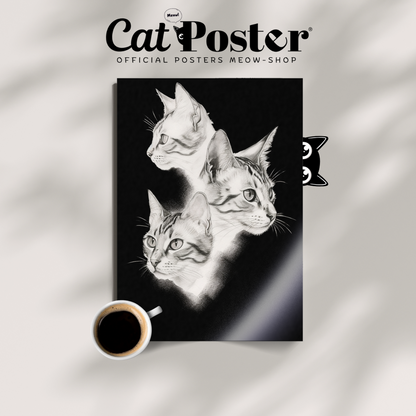 Cat Trio Of Shadows