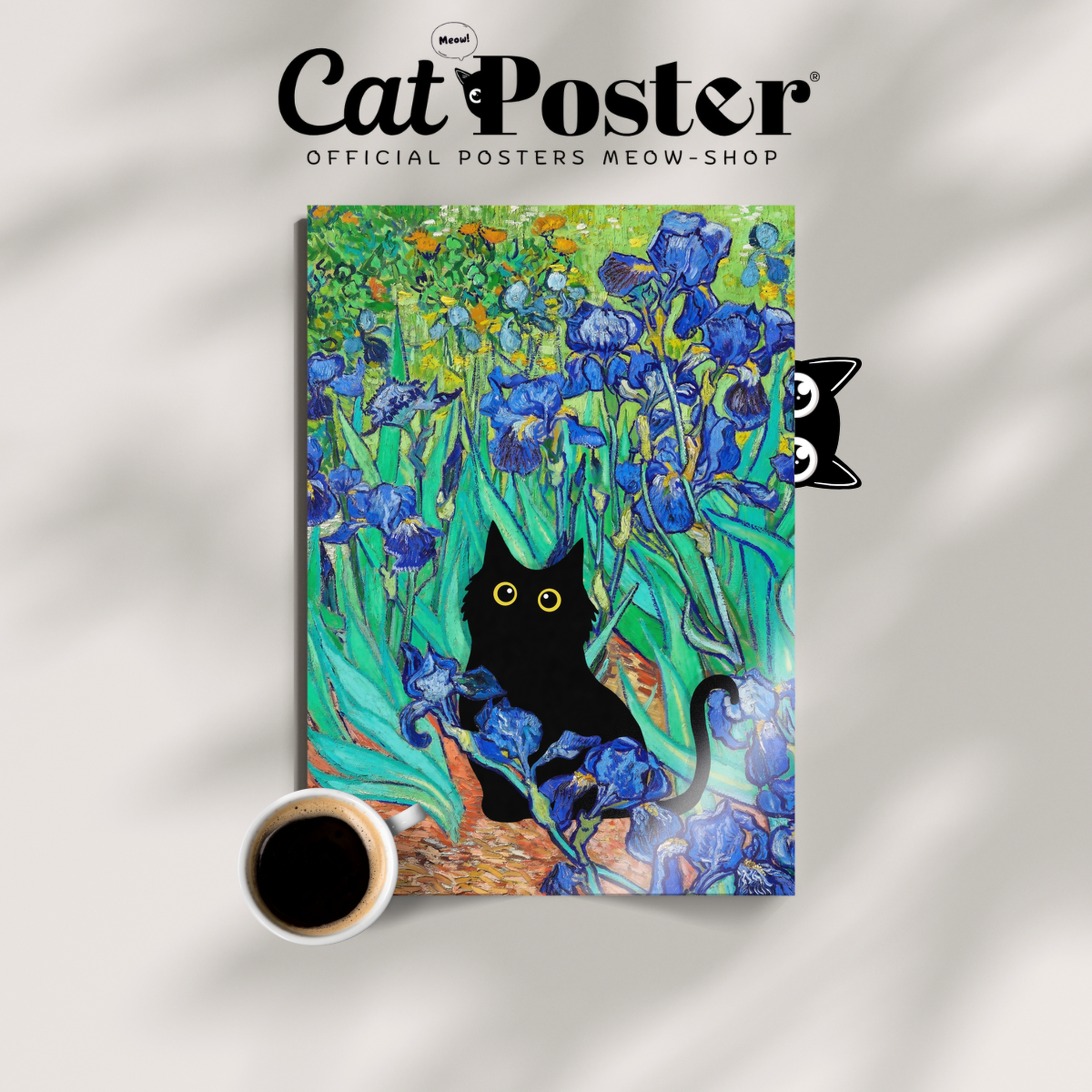 Cat X Van Gogh Iris