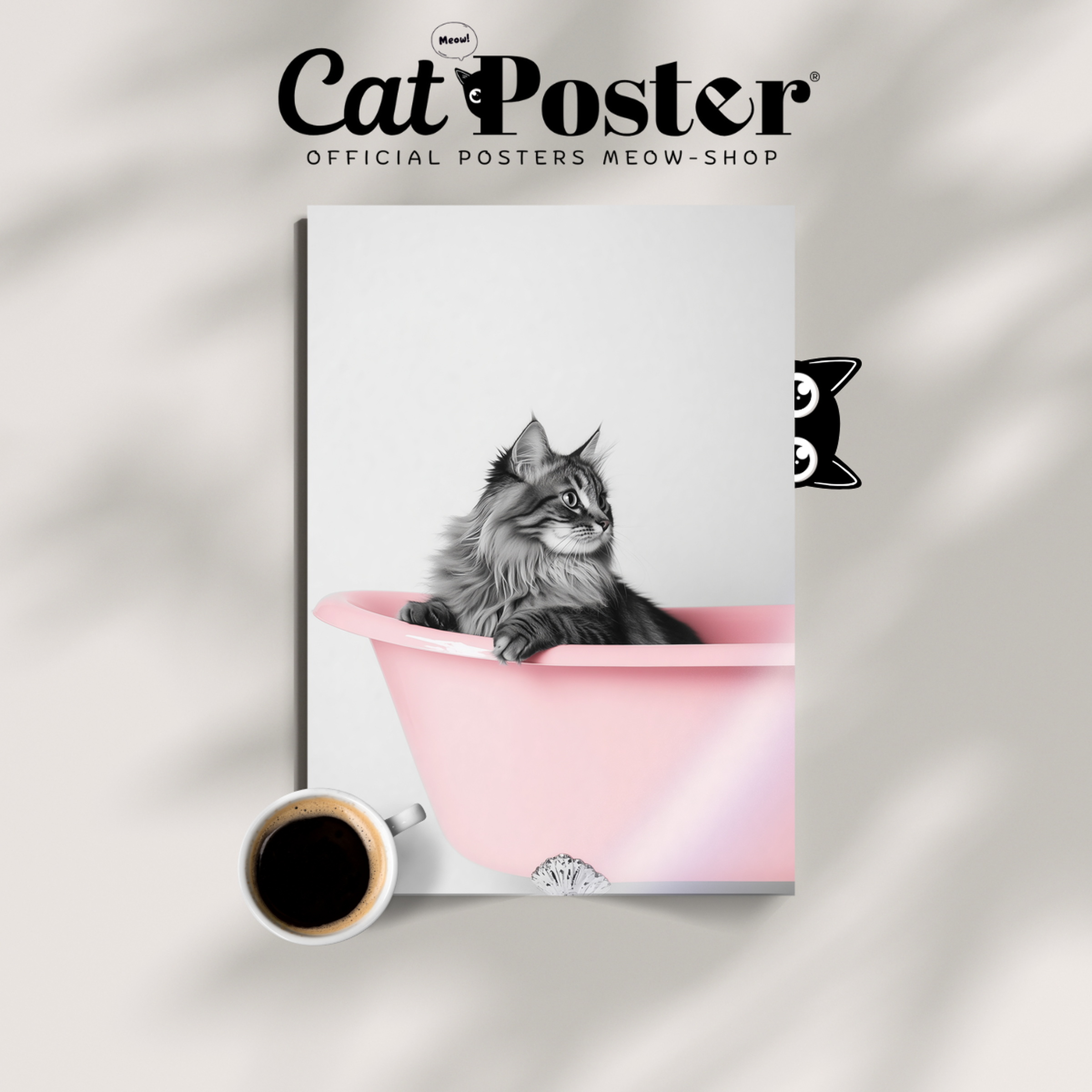 Cozy Cat Pink Bath