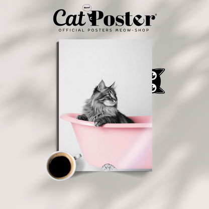 Cozy Cat Pink Bath