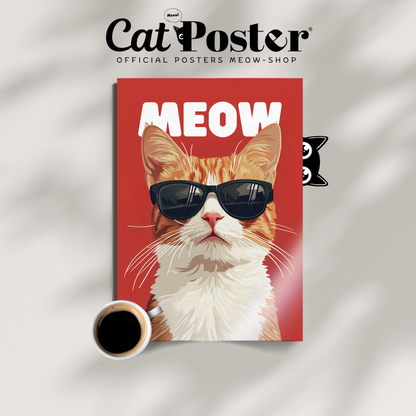Groovy Cat Red Meow