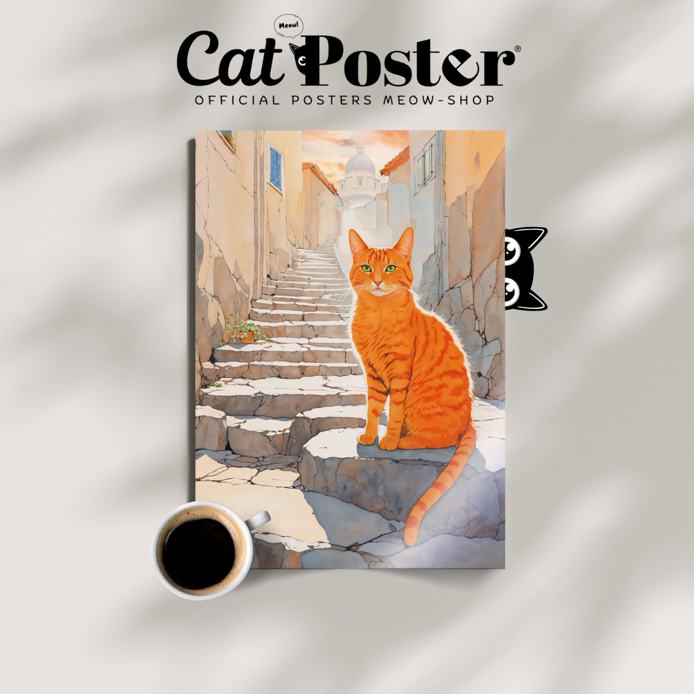 Orange Cat In Greece