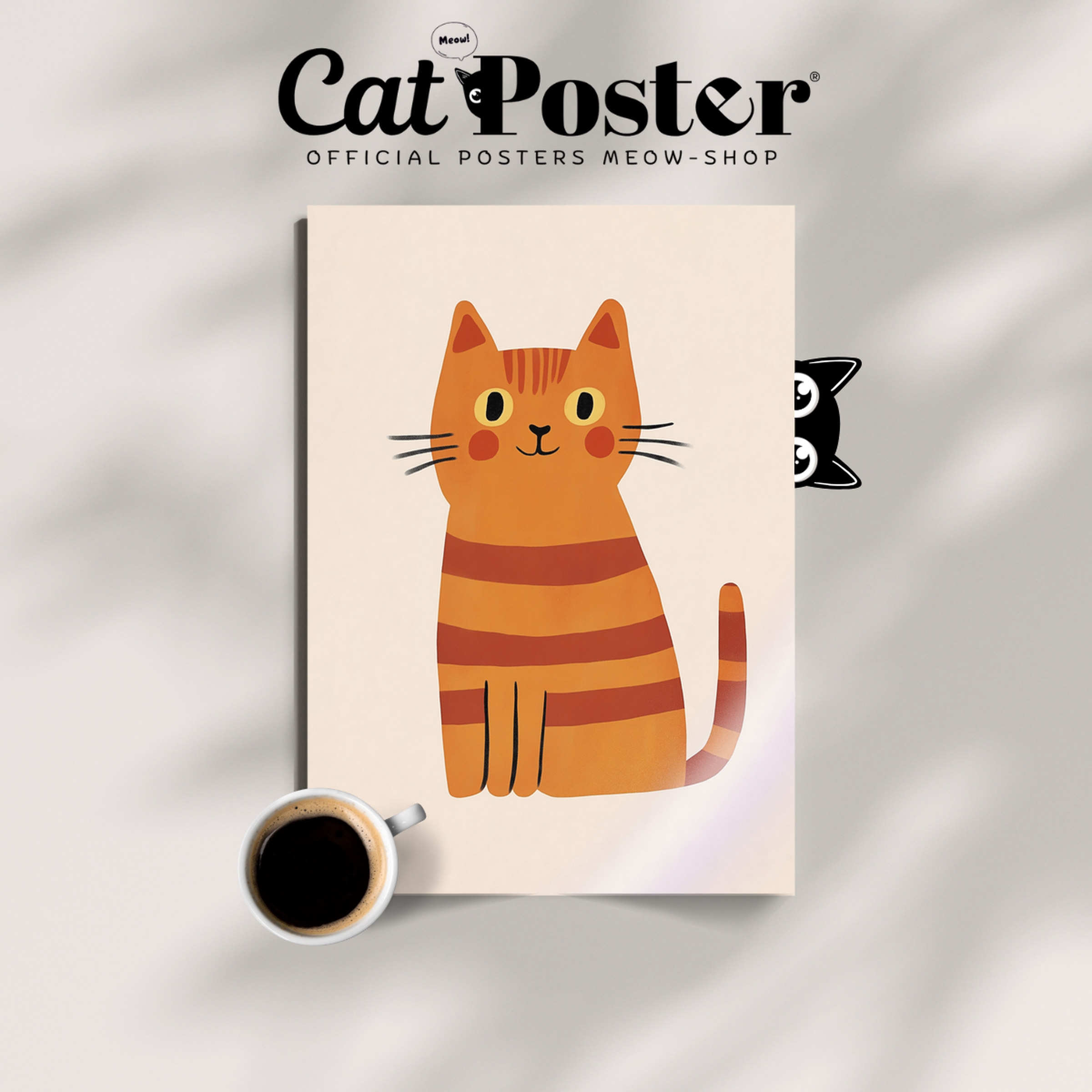 Pop Cat Striped Ginger