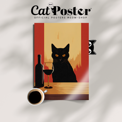 The Wine Lover Cat