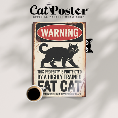 Warning Fat Cat