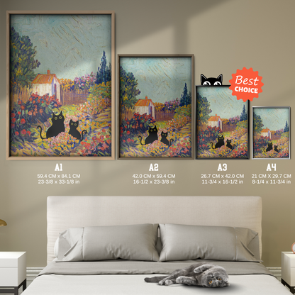 Cat In Van Gogh Provencal