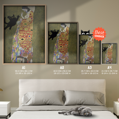Cat Jump X Klimt The Virgin