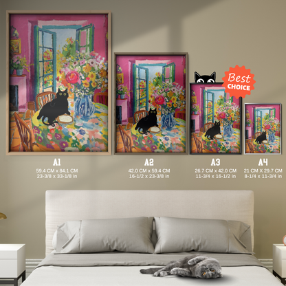 Cat Matisse Window