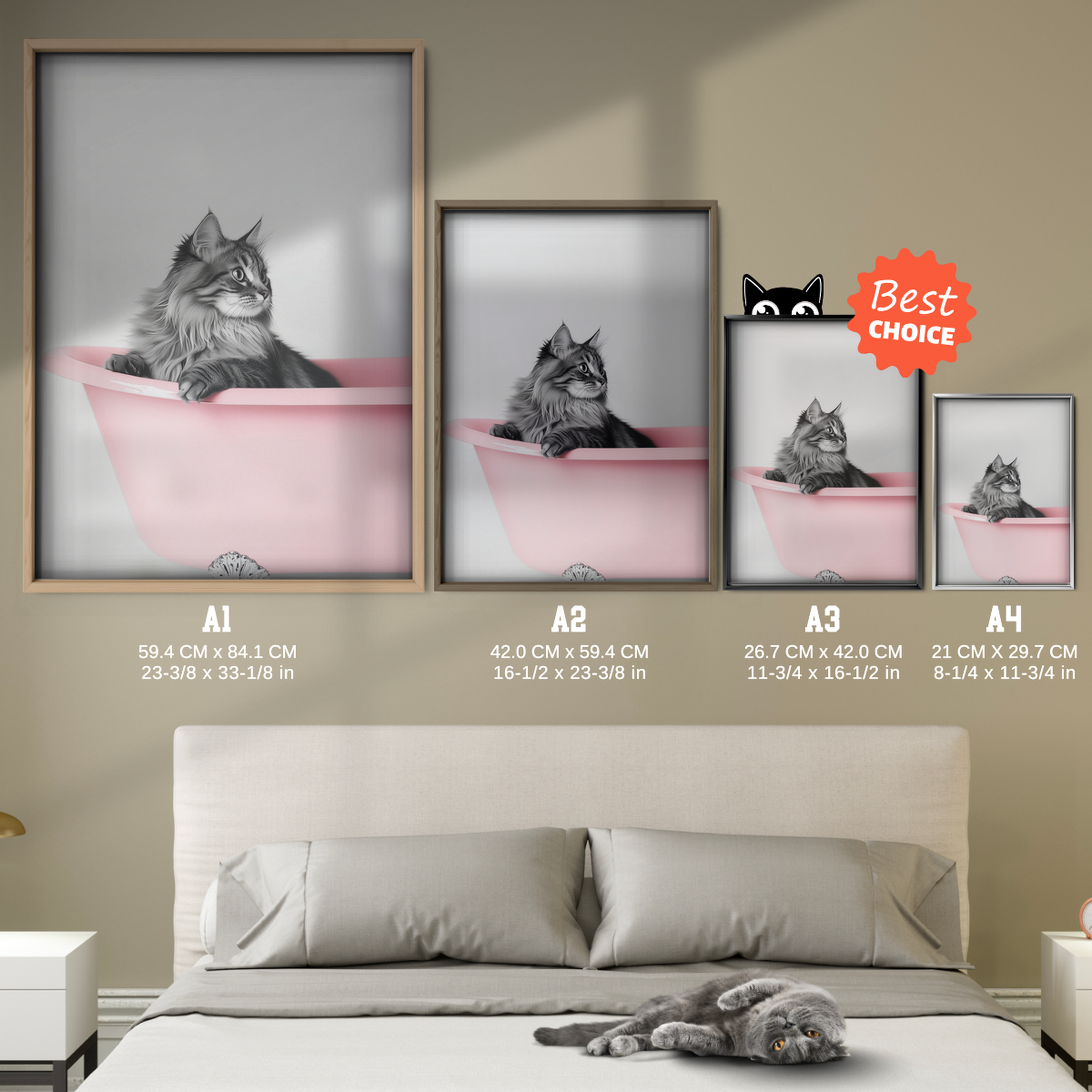 Cozy Cat Pink Bath
