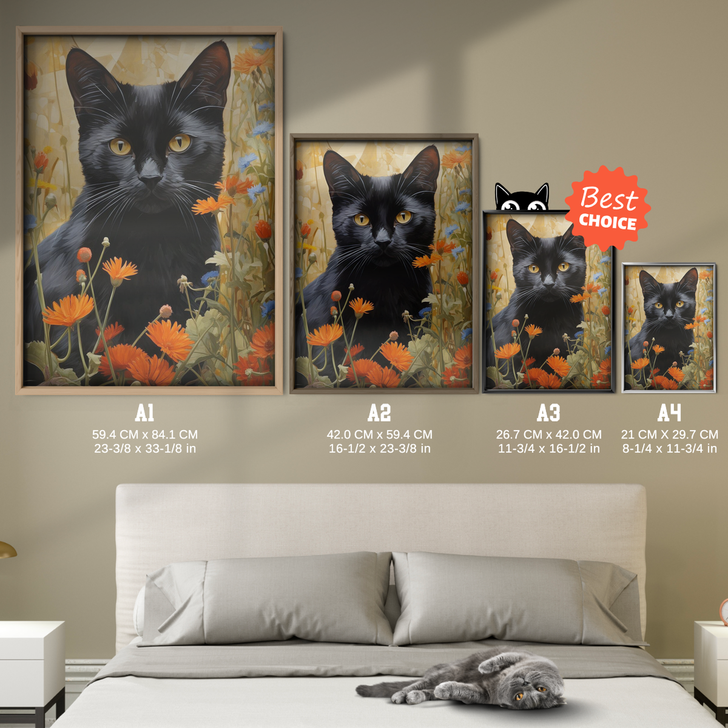 Golden Gaze Cat