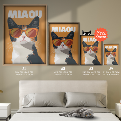 Groovy Cat Orange Miaou