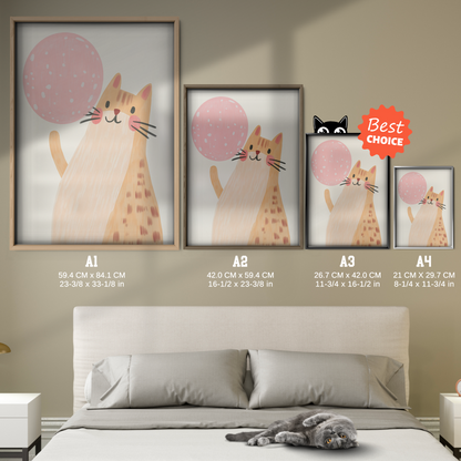 Pop Cat Balloon Fun