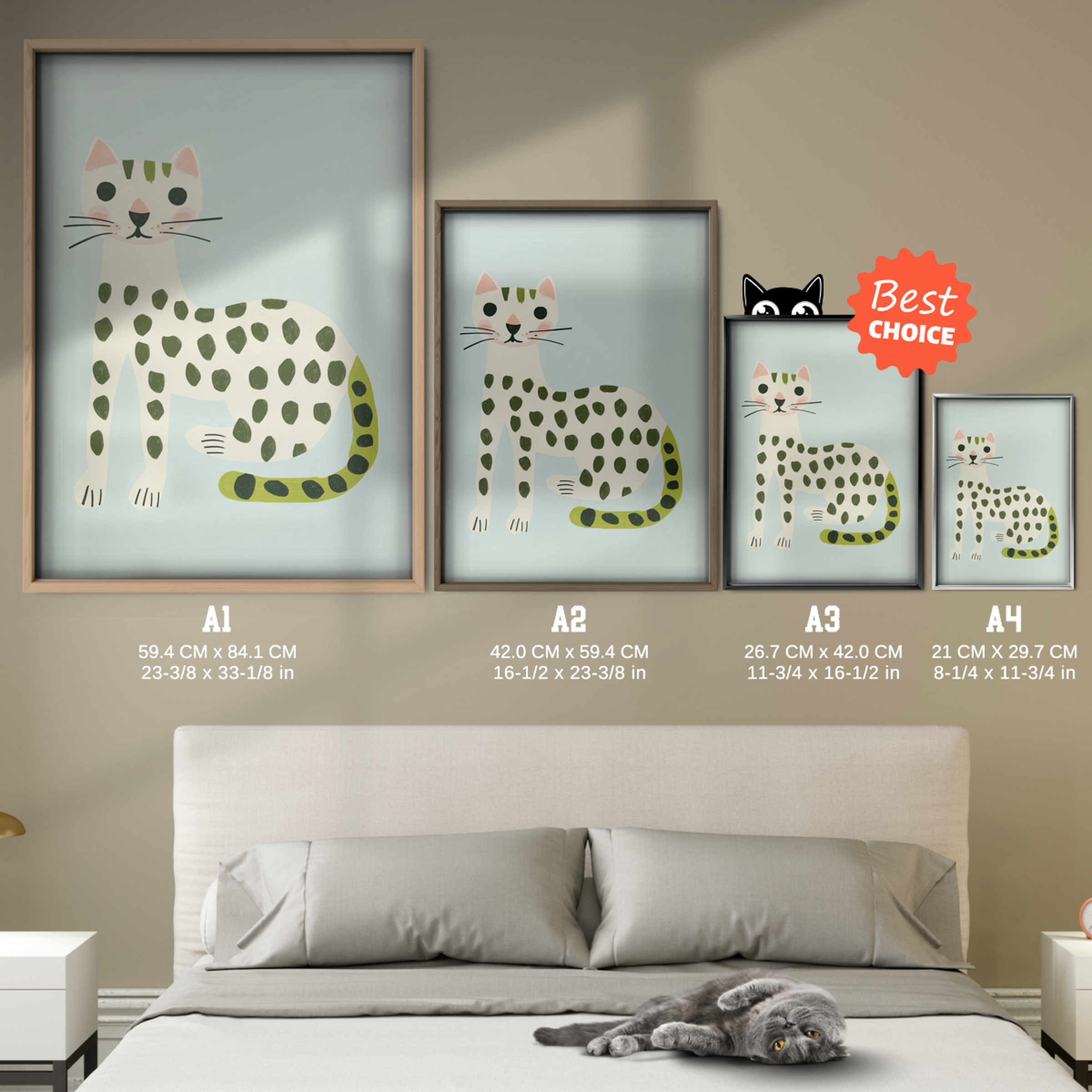 Pop Cat Green Dots