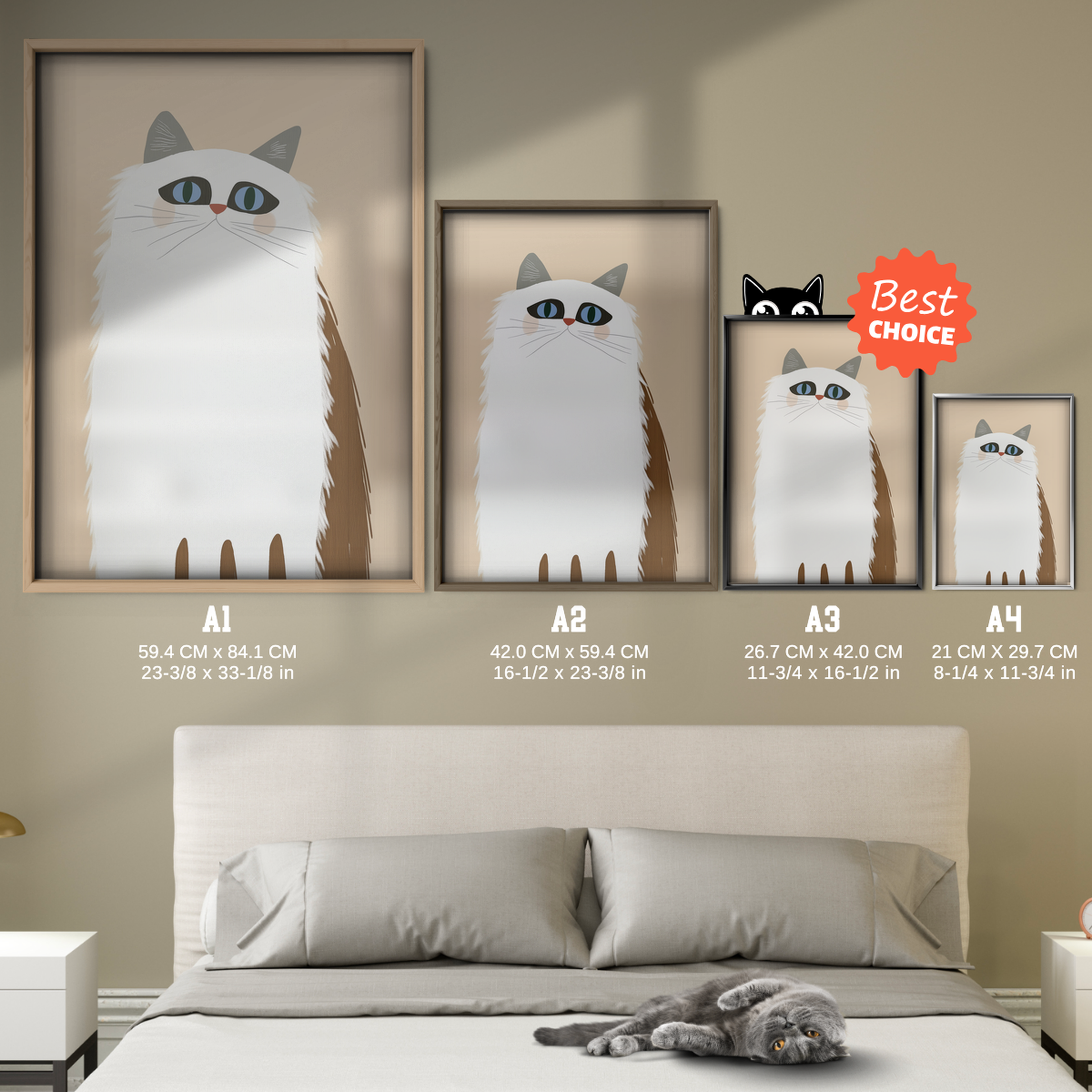 Pop Cat Split Fur