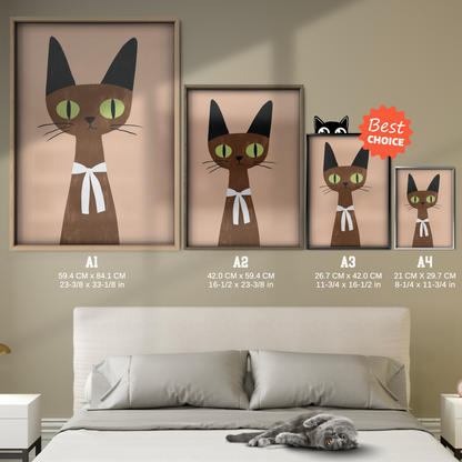 Pop Cat Tall Siamese