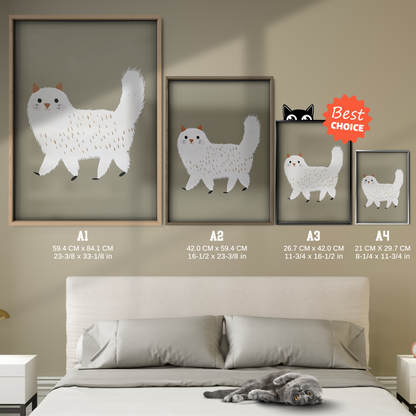 Pop Cat White Tail