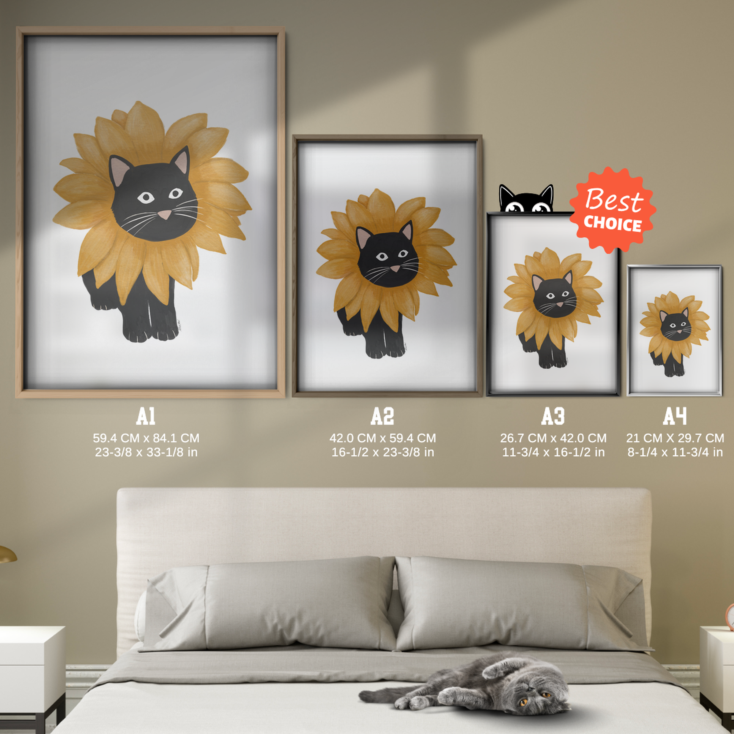 Sunflower Cat