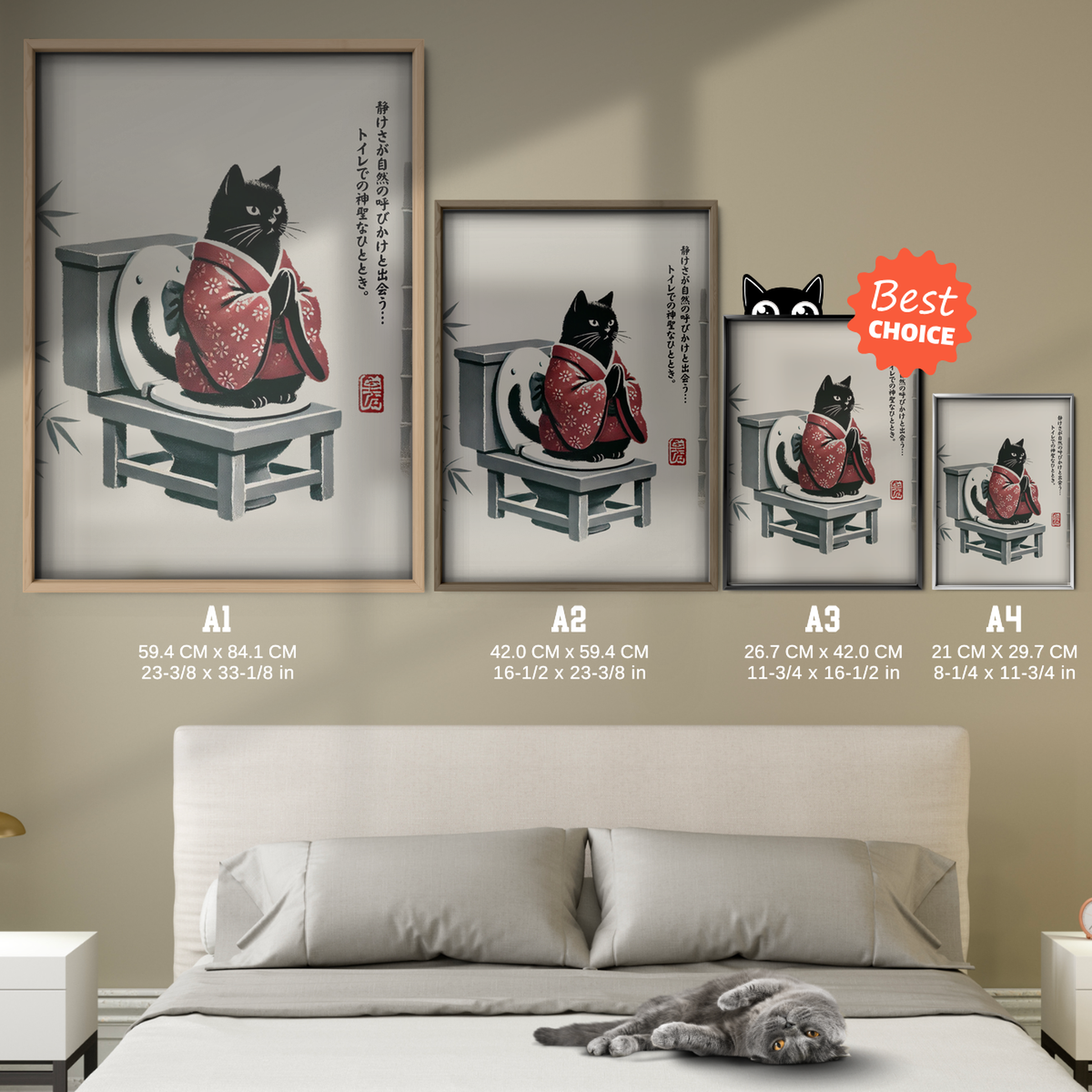 Zen Cat Kimono Seat